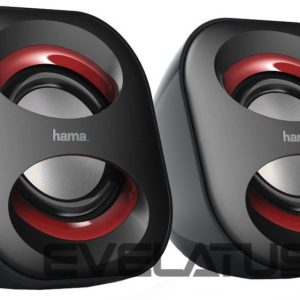 Bezvadu skaļrunis Hama  Sonic Mobil 183 Notebook Speaker Black Red