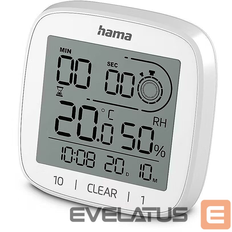 Viedierīce Hama Cyprus digital bathroom clock