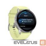 Viedpulksteni Garmin  Venu 4 - 45mm, Silver with Citron Silicone band sports watch 