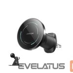 Auto lādētāji Joyroom  JR-ZS502 MagSafe Compatible Car Holder with Wireless Charger for Air Vent/Dashboard - Black Black