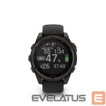 Viedpulksteni Garmin  Fenix 8 – 47 mm, Solar, Sapphire Sapphire, Carbon grey DLC titanium with Black/pebble grey/ 010-02906-11