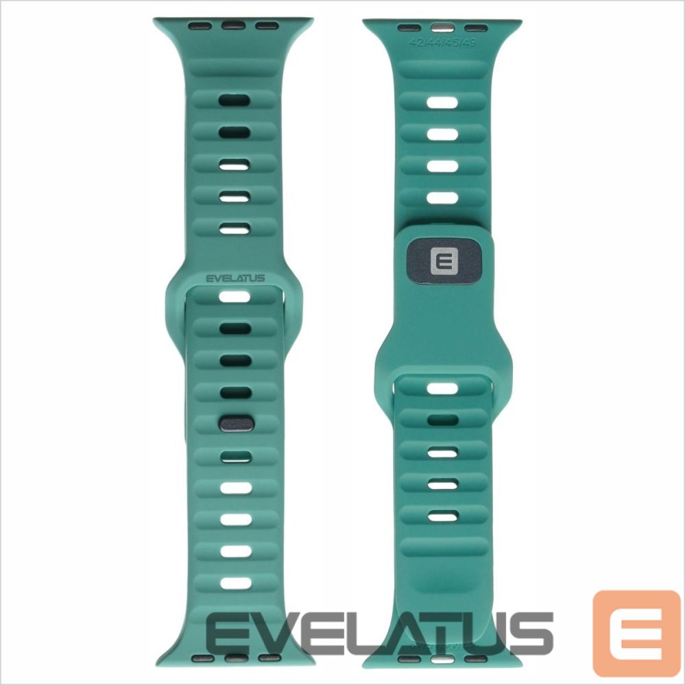 Siksniņa Evelatus Evelatus Watch 42/44/45 Sport Silicone Loop Green