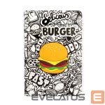 Maciņš grāmata iLike  iPad 10.2 / 10.5 Tablet Case Design Burger 