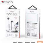 Vadu austiņas yesido  YH48 Aluminum Alloy In-ear Earphone With Remote Control IP Interface Wired Headphone Black