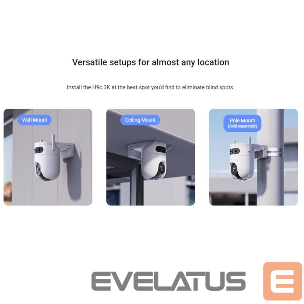 IP kameras EZVIZ H9C 5MP+5MP Outdoor Pan 360 Camera