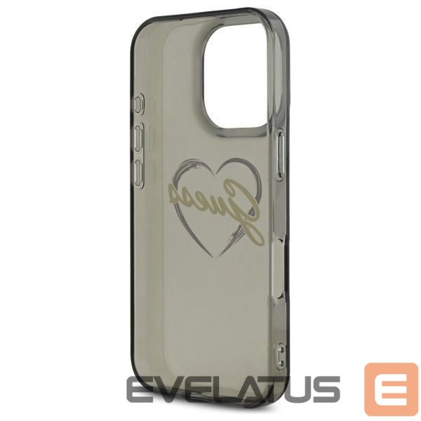 Cits mobilo telefonu aksesuārs Guess Guess IML Heart Case for iPhone 16 Pro Max - Black