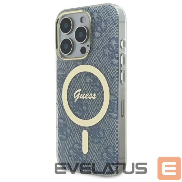 Cits mobilo telefonu aksesuārs Guess Guess IML 4G MagSafe iPhone 16 Pro Case - Blue