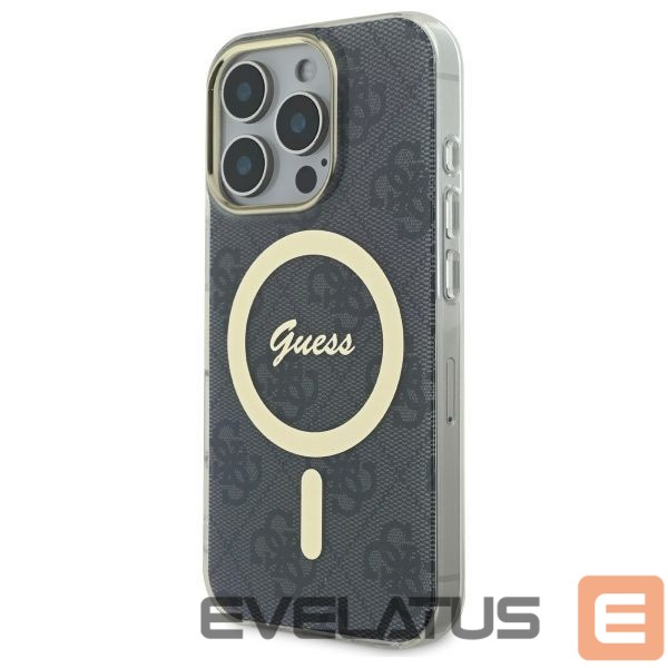 Cits mobilo telefonu aksesuārs Guess Guess IML 4G MagSafe iPhone 16 Pro Case - Black