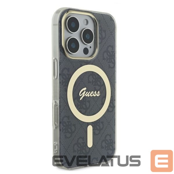 Cits mobilo telefonu aksesuārs Guess Guess IML 4G MagSafe iPhone 16 Pro Case - Black