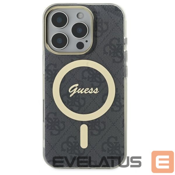 Cits mobilo telefonu aksesuārs Guess Guess IML 4G MagSafe iPhone 16 Pro Case - Black