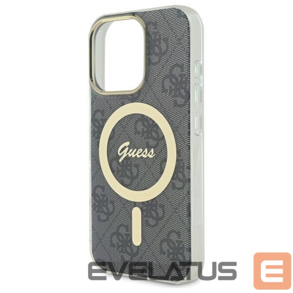 Cits mobilo telefonu aksesuārs Guess Guess IML 4G MagSafe iPhone 16 Pro Case - Black