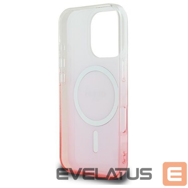 Cits mobilo telefonu aksesuārs Guess Guess IML Glitter Gradient MagSafe Case for iPhone 16 Pro - Pink