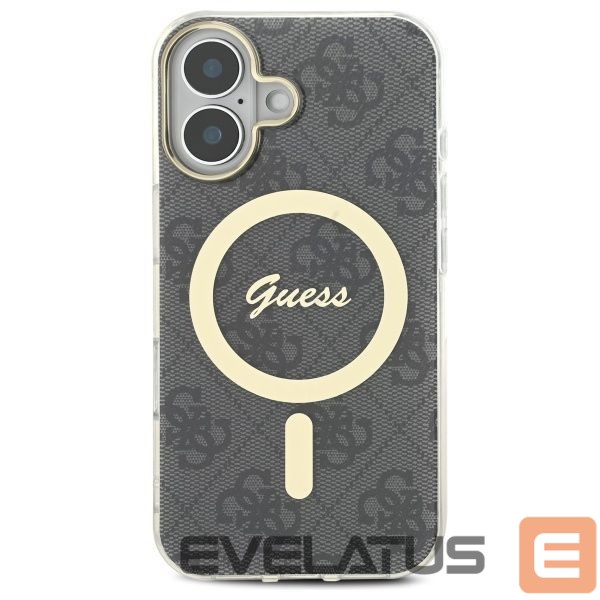 Cits mobilo telefonu aksesuārs Guess Guess IML 4G MagSafe iPhone 16 Case - Black