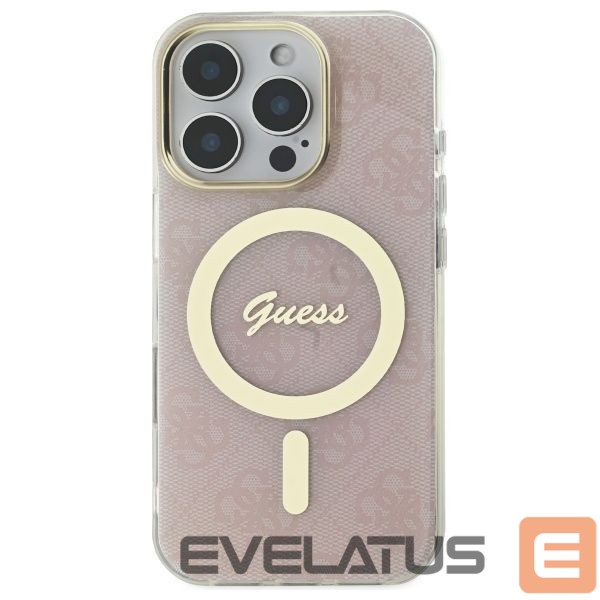 Cits mobilo telefonu aksesuārs Guess Guess IML 4G MagSafe Case for iPhone 16 Pro Max - Pink