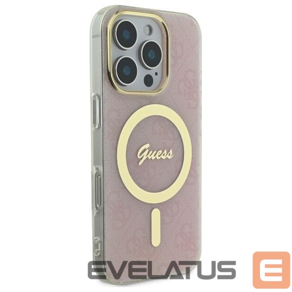Cits mobilo telefonu aksesuārs Guess Guess IML 4G MagSafe Case for iPhone 16 Pro Max - Pink