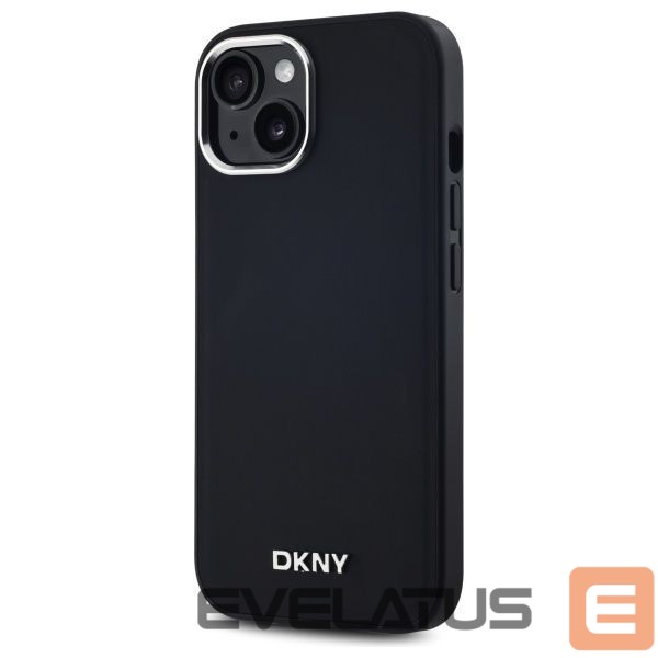 Cits mobilo telefonu aksesuārs DKNY DKNY Plain Logo MagSafe iPhone 15 Case - Black