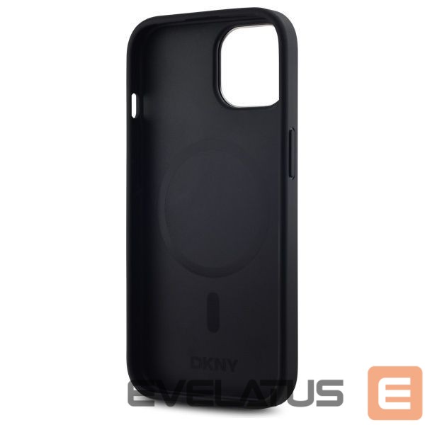 Cits mobilo telefonu aksesuārs DKNY DKNY Plain Logo MagSafe iPhone 15 Case - Black