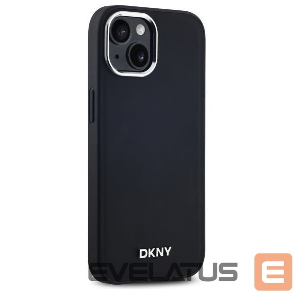 Cits mobilo telefonu aksesuārs DKNY DKNY Plain Logo MagSafe iPhone 15 Case - Black