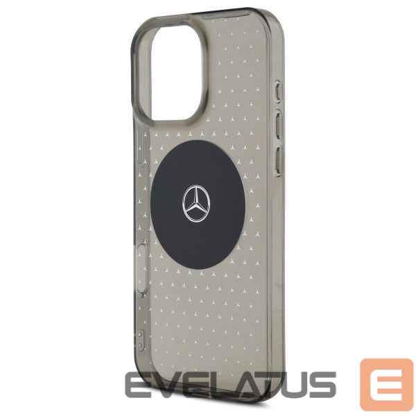 Cits mobilo telefonu aksesuārs Mercedes-Benz Mercedes MB Case Star Pattern for iPhone 16 Pro - Black
