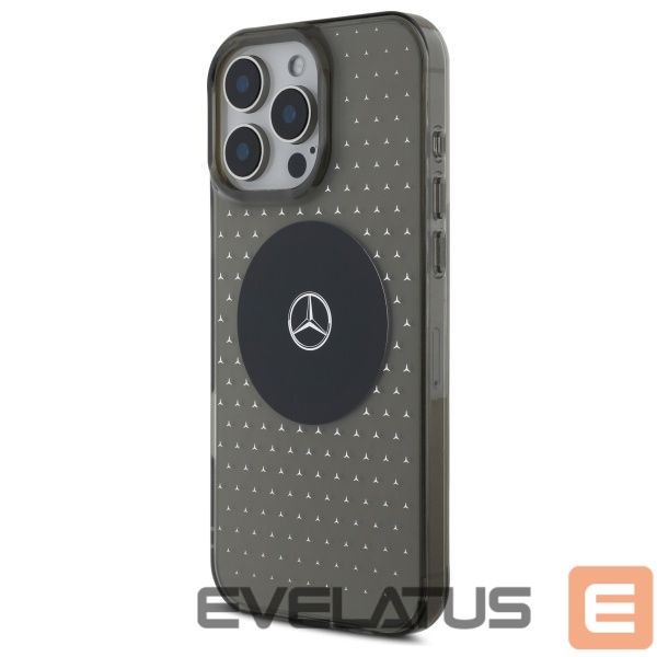Cits mobilo telefonu aksesuārs Mercedes-Benz Mercedes MB Case Star Pattern for iPhone 16 Pro - Black
