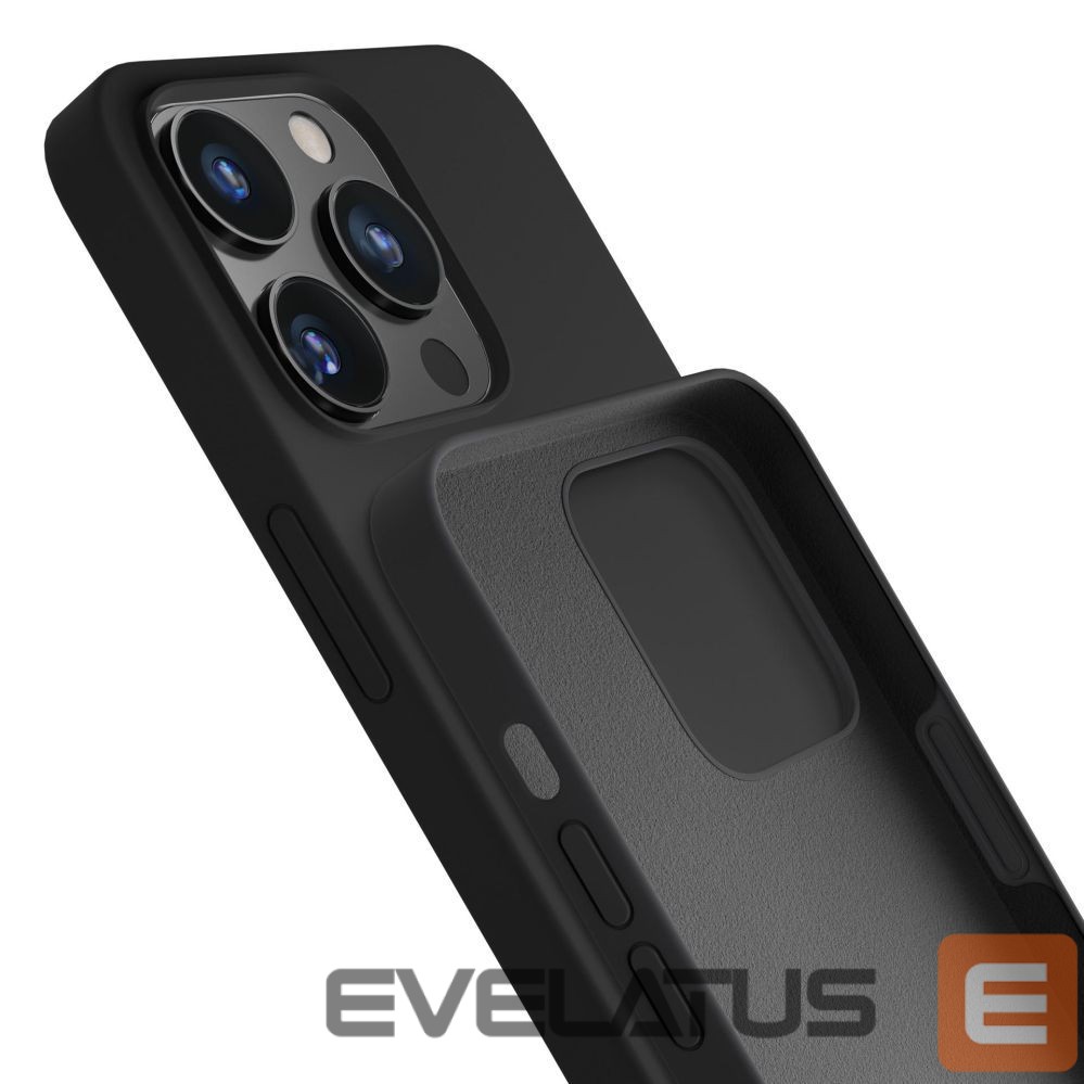 Cits mobilo telefonu aksesuārs 3MK 3mk Silicone Case for iPhone 16 Pro Max - Black
