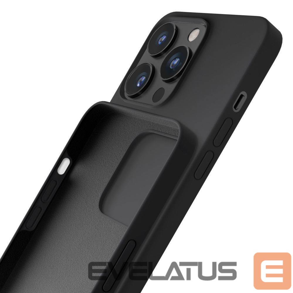 Cits mobilo telefonu aksesuārs 3MK 3mk Silicone Case for iPhone 16 Pro Max - Black