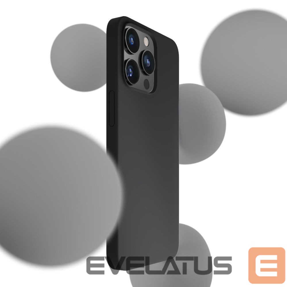Cits mobilo telefonu aksesuārs 3MK 3mk Silicone Case for iPhone 16 Pro Max - Black