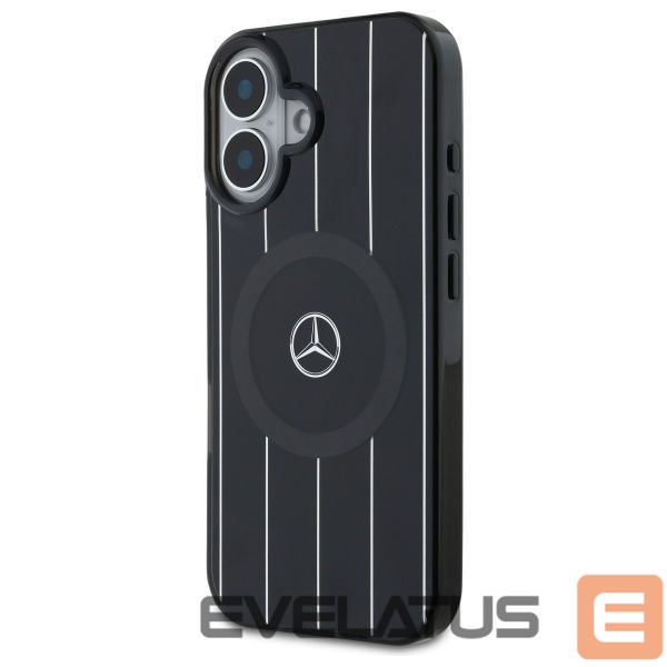 Cits mobilo telefonu aksesuārs Mercedes-Benz Mercedes MB Double Layer Crossed Lines MagSafe case for iPhone 16 - black