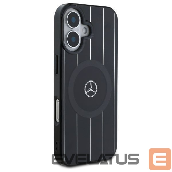 Cits mobilo telefonu aksesuārs Mercedes-Benz Mercedes MB Double Layer Crossed Lines MagSafe case for iPhone 16 - black