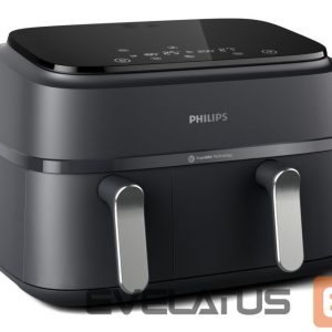 Galda grils Philips  Dual Basket Airfryer | NA351/00 3000 Series | Power 2750 W | Capacity 9 L | Rapid Air technology | Black 