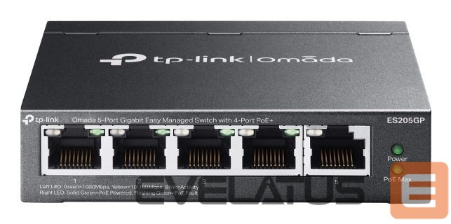 Nevadāms centrmezgls TP-Link NET SWITCH 5PORT 10/100/1000M/OMADA ES205GP