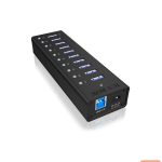 Rūteris Raidsonic  10 port USB 3.0 Hub Icy Box IB-AC6110 Black 