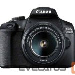 Digitālā fotokamera Canon  EOS 2000D 18-55 IS II EU26 SLR Camera Kit, Megapixel 24.1 MP, Image stabilizer, ISO 12800, Display diagonal 3.0 ", Wi-Fi, Video recording, APS-C, Black 
