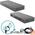 Datortehnikas aksesuāri I-TEC  I-TEC USB3.0/USB-C/TB 3x4K Dock G2 PD100 