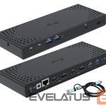 Datortehnikas aksesuāri I-TEC  I-TEC USB3.0/USB-C/Thunderbolt DualDS+PD 