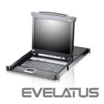 Serveru  - Citi piederumi Aten  CL5708M 8-Port PS/2-USB VGA 17" LCD KVM Switch with Daisy-Chain Port and USB Peripheral Support 