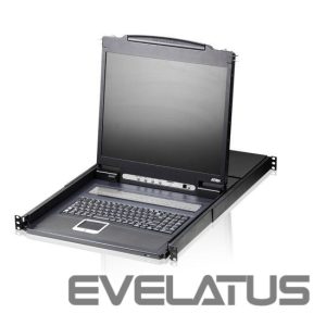Serveru  - Citi piederumi Aten  CL1308N-ATA-AG 8-Port PS/2-USB VGA 19" LCD KVM Switch 