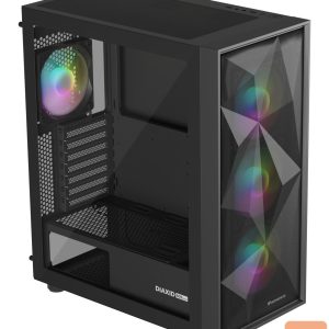 Datoru piederumi Natec  NATEC Genesis PC Case Diaxid 605 black 
