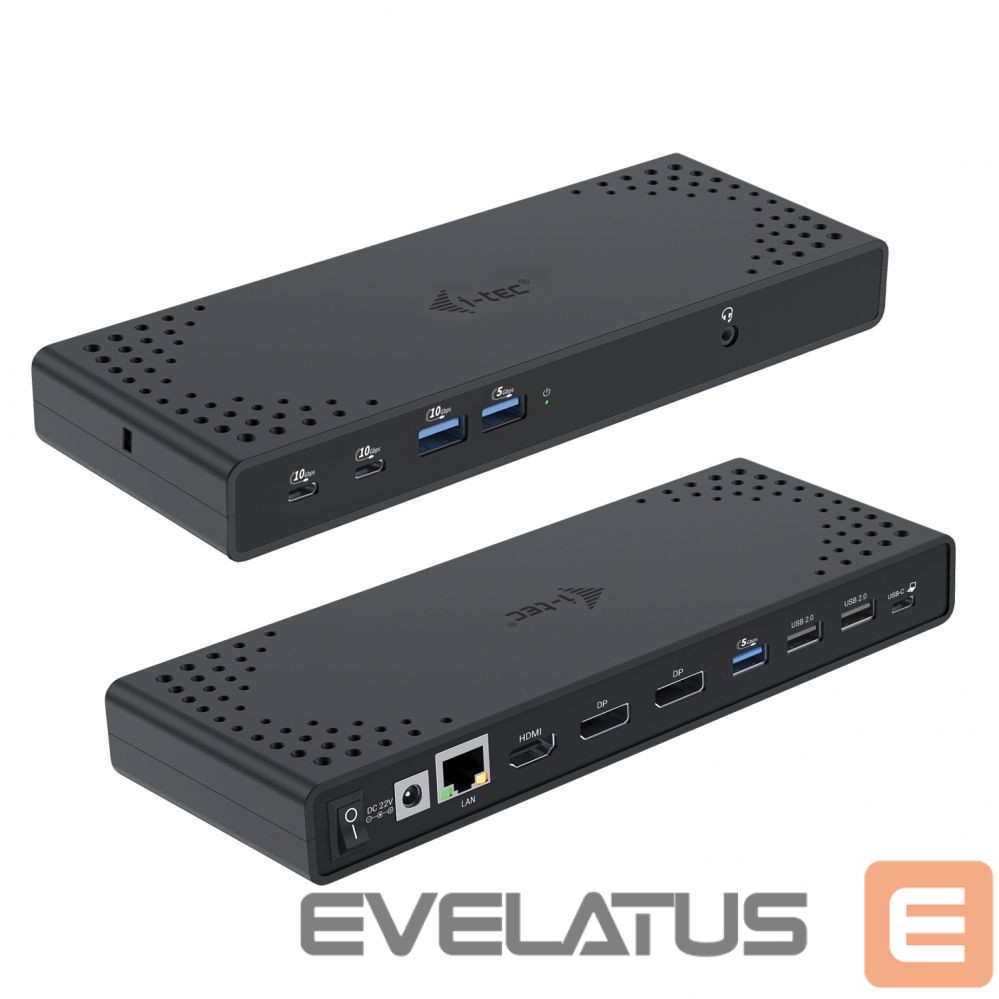 Datortehnikas aksesuāri I-TEC I-TEC USB-C Tripledock PD 100W