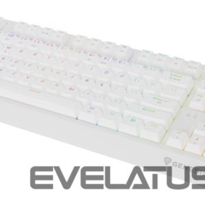 Datora tastatūra Genesis  THOR 230 | Mechanical Gaming Keyboard | Wireless | US | White | 2.4 GHz, Bluetooth, USB | Outemu Red 