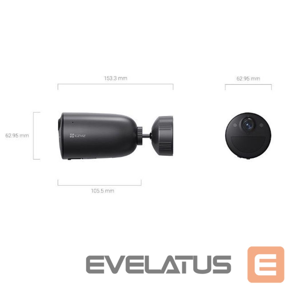 Video kamera EZVIZ EB3 CS-EB3 4G Outdoor IP65 Smart Home Battery security Camera MicroSD / Night vision Silver