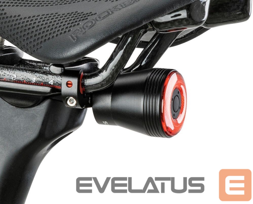 Piederums velosipēdiem Rockbros Rockbros Q5 Rear Bike Light with Intelligent Stop System - Black
