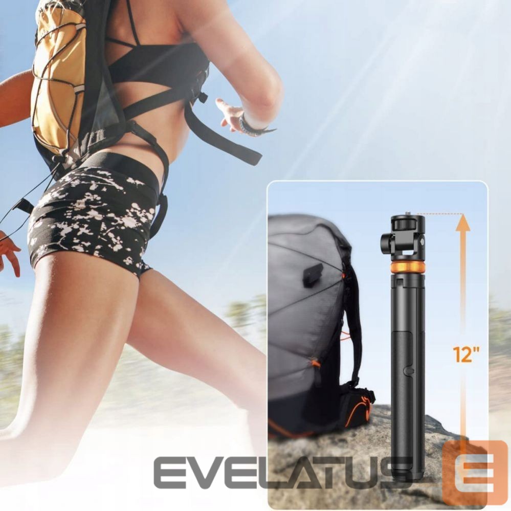 Foto un video aksesuārs Tech-Protect Tech-Protect L03S Bluetooth selfie stick with remote control, tripod up to 148cm and head 180 - black