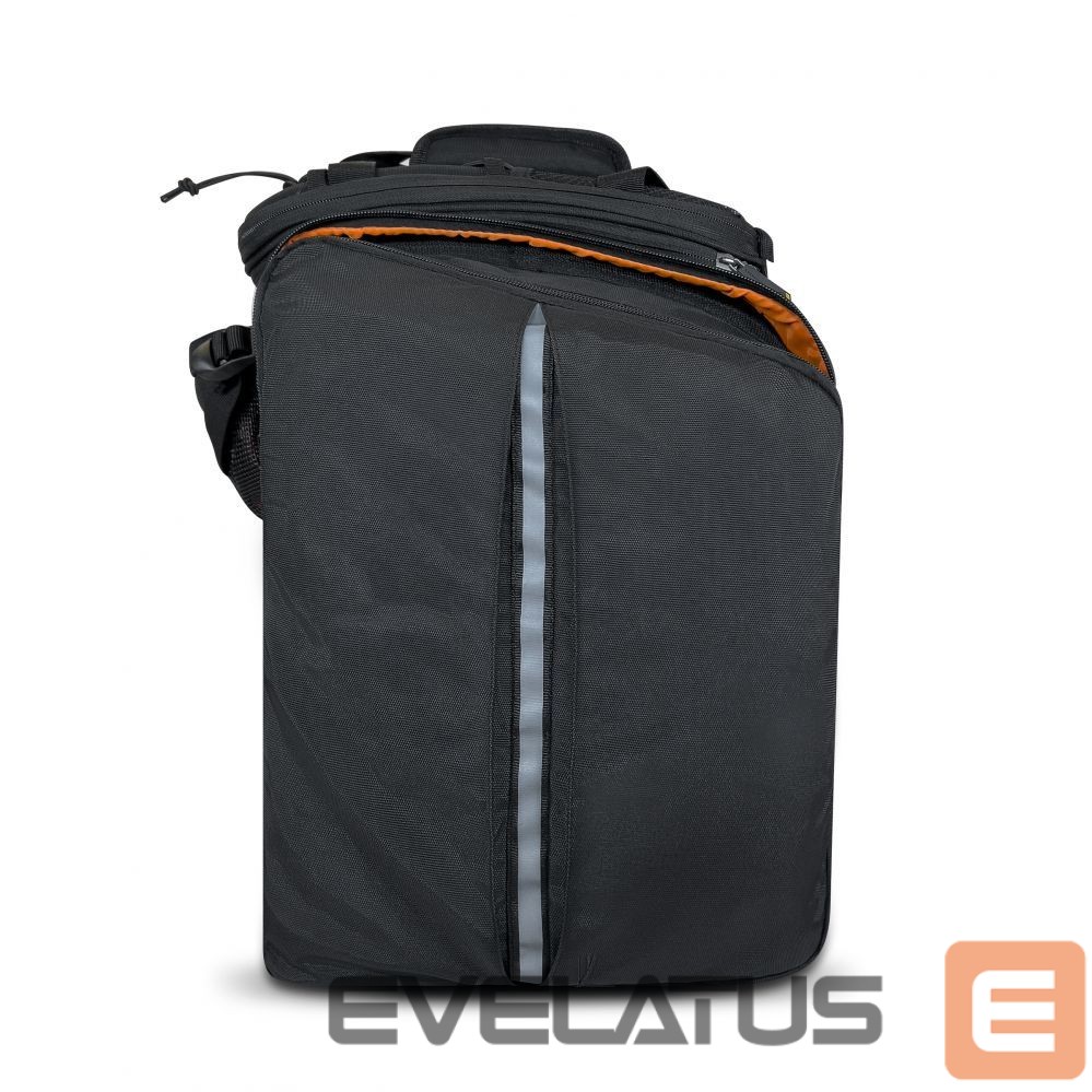 Piederums velosipēdiem Wozinsky Wozinsky large bike rack bag 35l + rain cover black (WBB19BK)