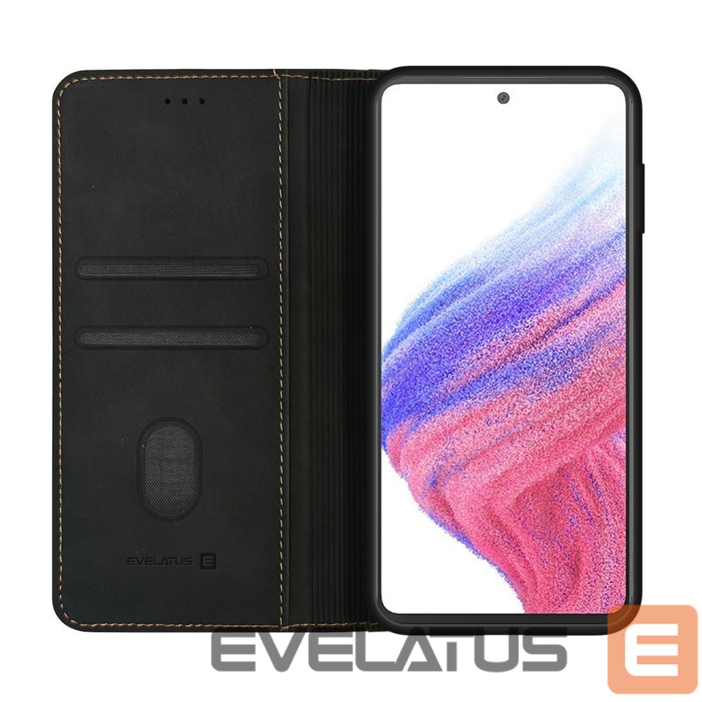 Atveramie maciņi Evelatus Samsung Galaxy A53 Book Case Folio Black