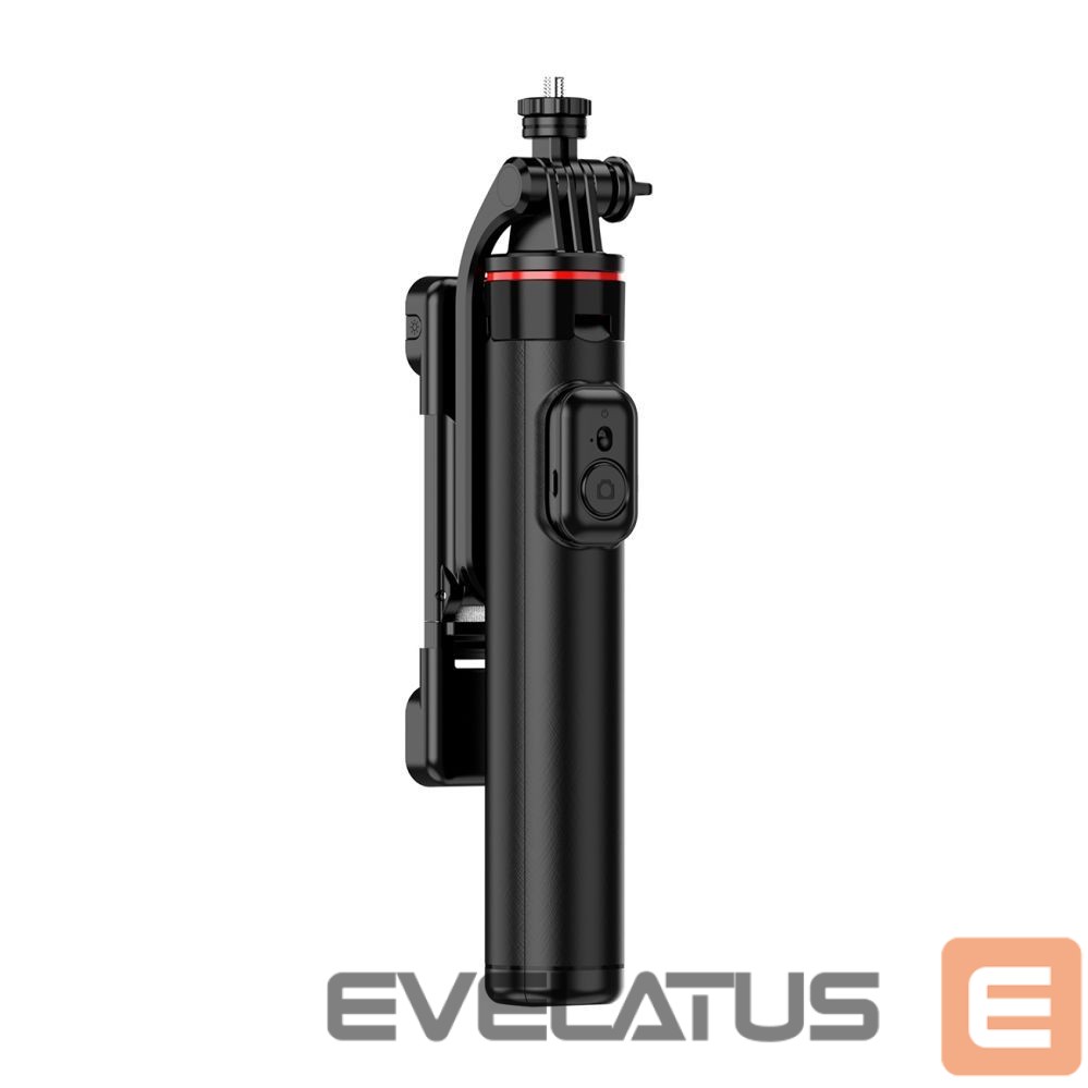 Foto un video aksesuārs Hurtel Selfie stick WC12YDS 1.3m aluminum alloy telescopic tripod with dual lamp and phone holder - black
