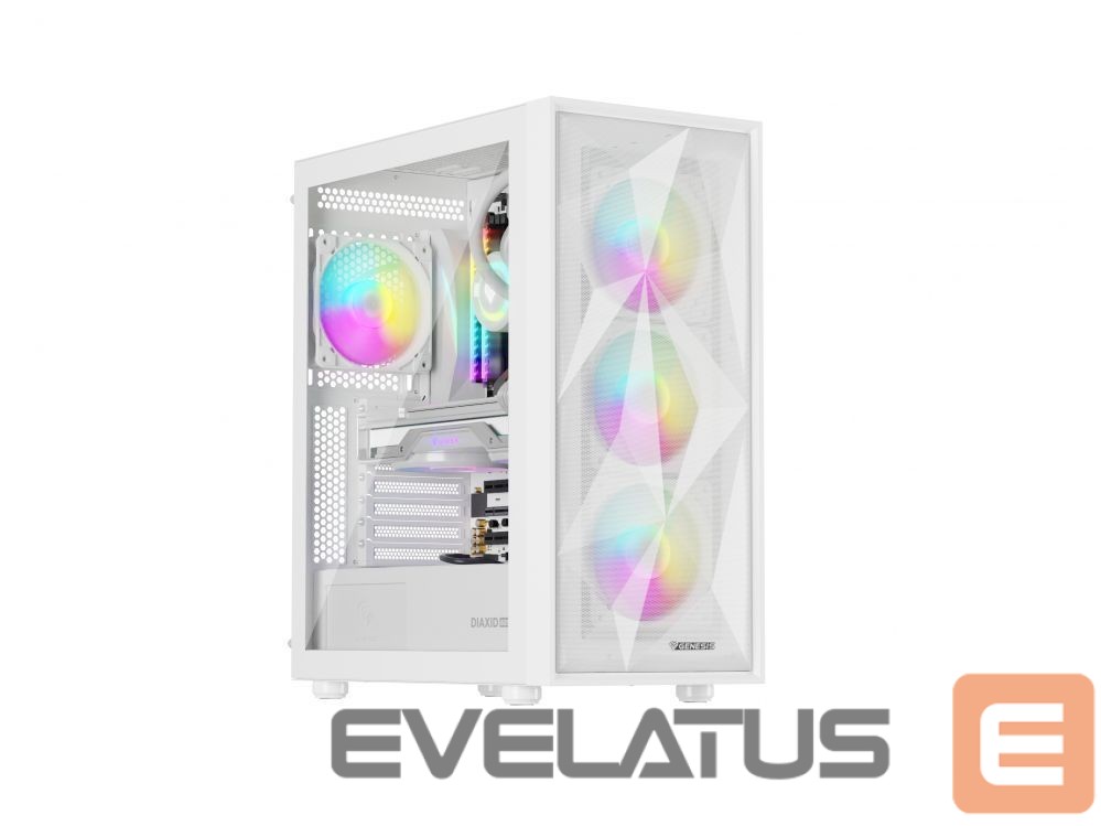Datoru piederumi Natec NATEC Genesis PC Case Diaxid 605 white