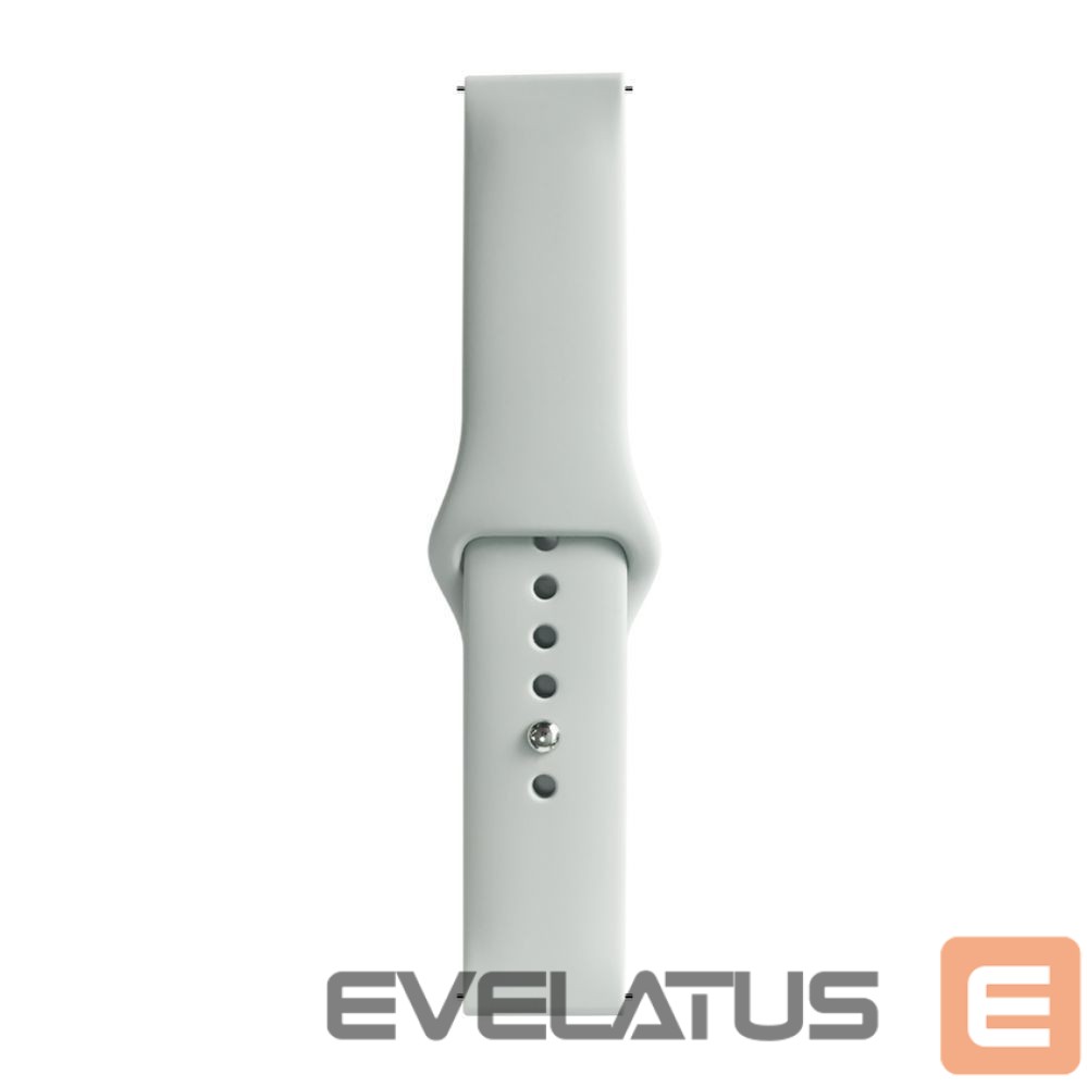Siksniņa Evelatus Evelatus Watch 20mm Silicone Loop Watch Straps (130mm M/L) Silver