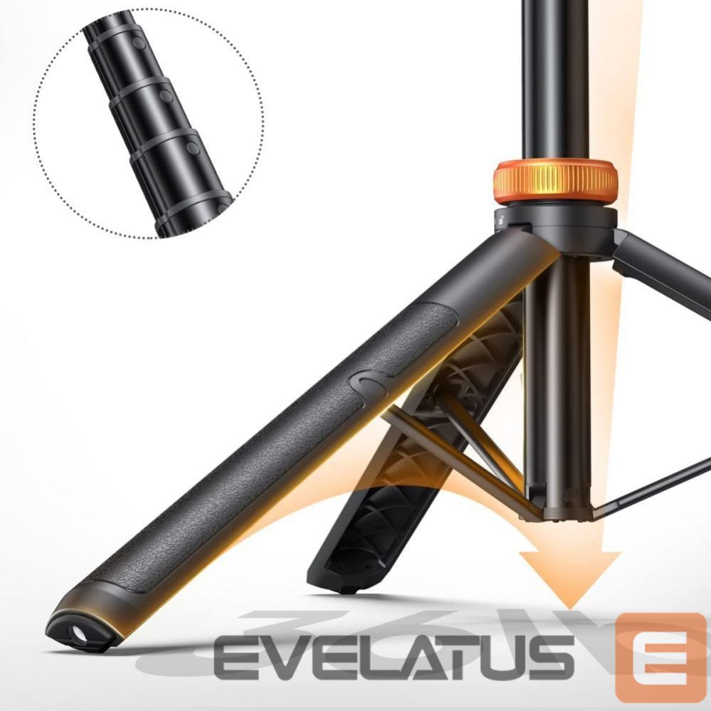 Foto un video aksesuārs Tech-Protect Tech-Protect L03S Bluetooth selfie stick with remote control, tripod up to 148cm and head 180 - black