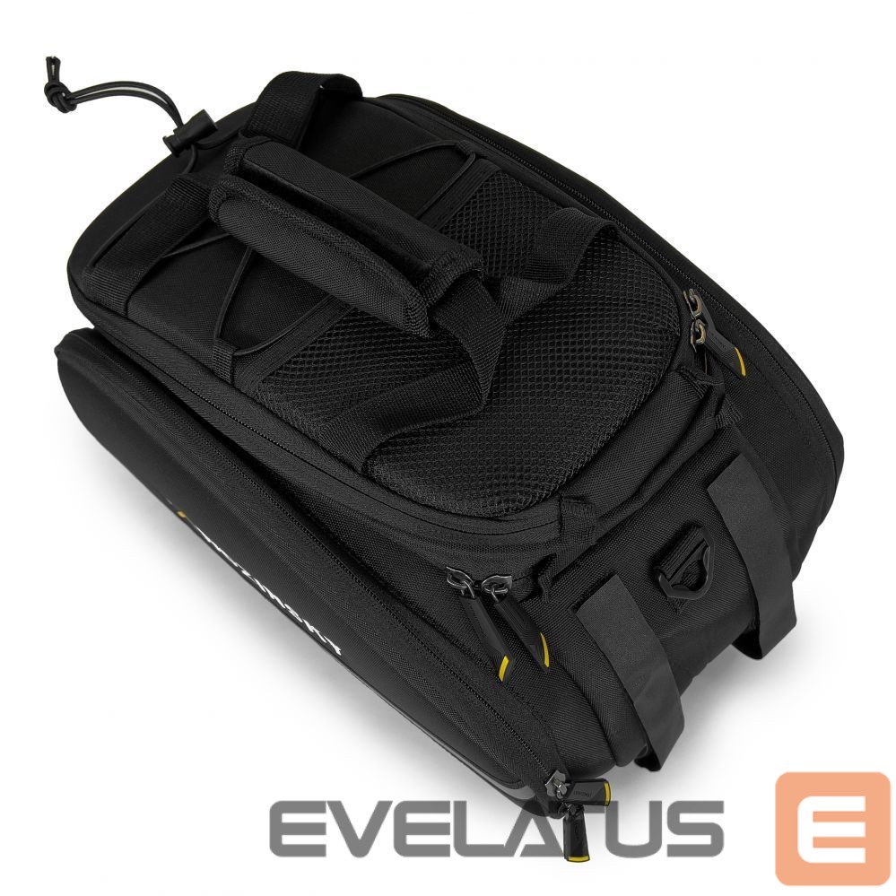 Piederums velosipēdiem Wozinsky Wozinsky large bike rack bag 35l + rain cover black (WBB19BK)